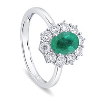 Anello Bliss Donna Bl masterbliss charleston in Oro bianco Smeraldo 20111624